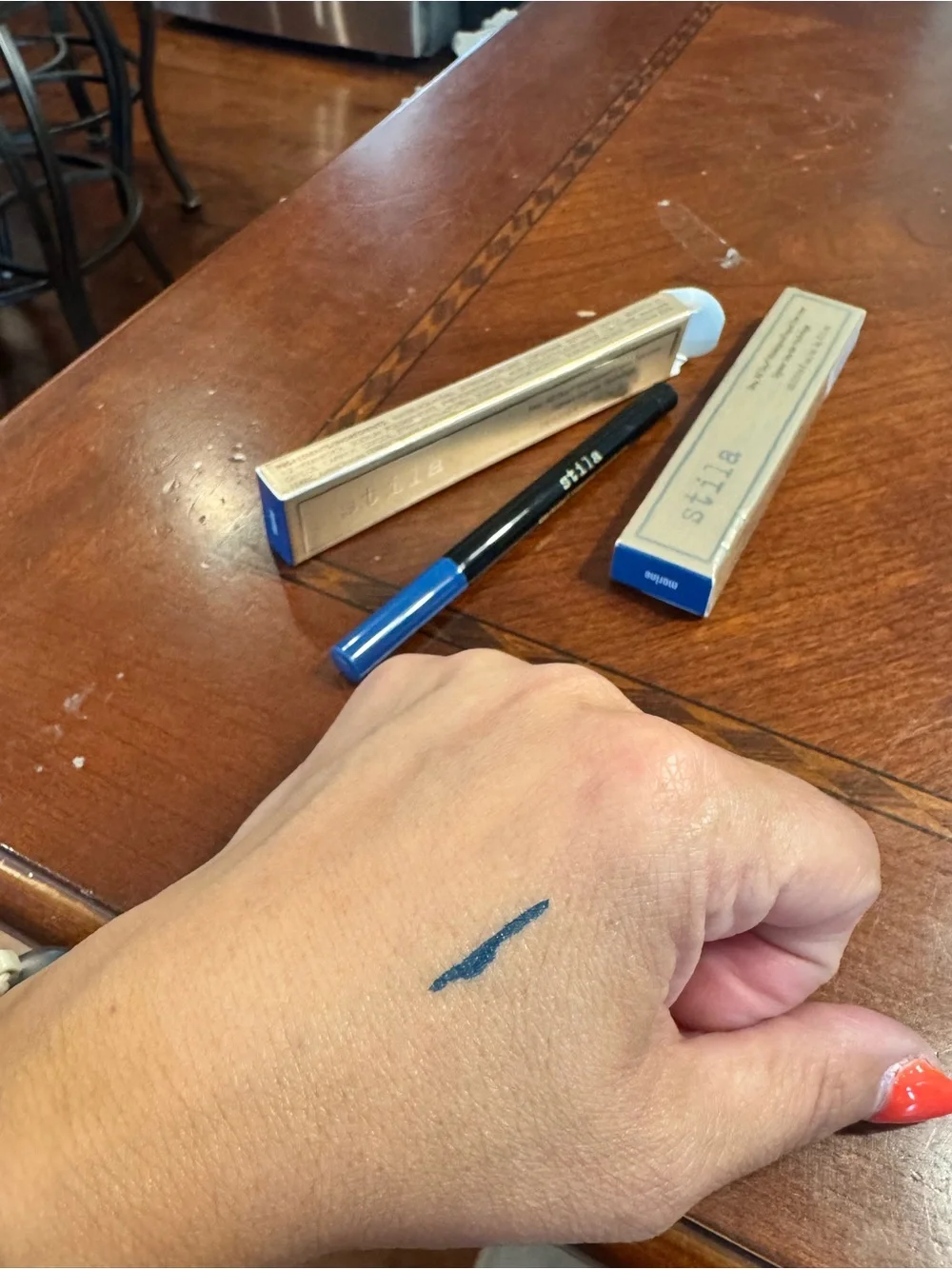 Stila Stay All Day Waterproof Liquid Eyeliner Marine Blue Full Size